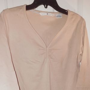 Tommy Hilfiger Women's Beige Shirt New Large